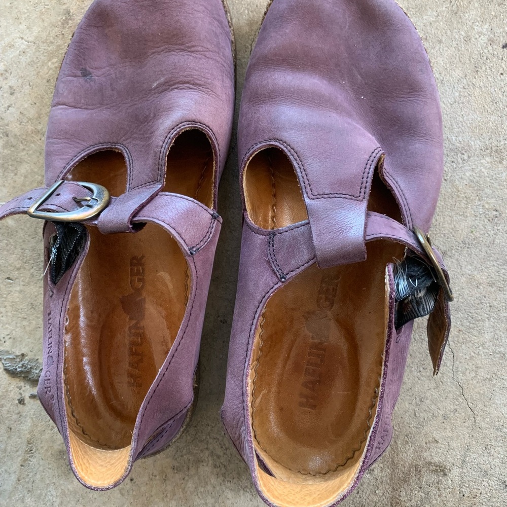 HAFLINGER LEATHER CLOGS size 38